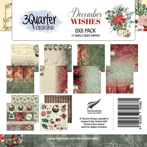 December Wishes Paper Pack 8" x 8" - RELEASED September 2023