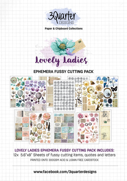 Ephemera Fussy Cutting Pack - Lovely Ladies