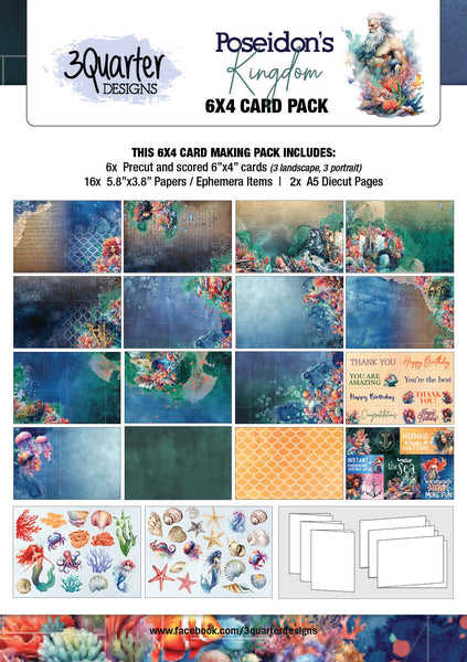 Poseidon's Kingdom Collection 6"x4" Card Pack  - RELEASED February 2024