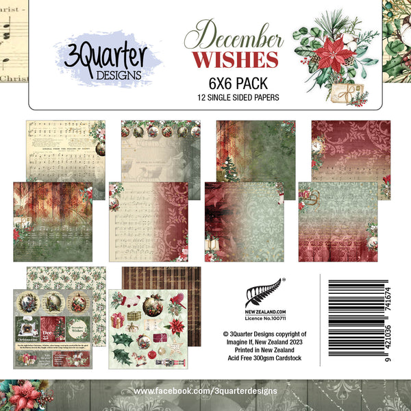 December Wishes Paper Pack 6" x 6" - RELEASED September 2023