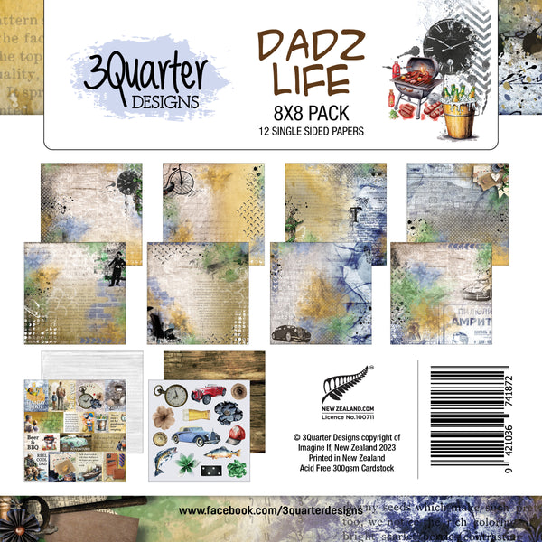 Dadz Life Paper Pack 8" x 8" - RELEASED November 2023
