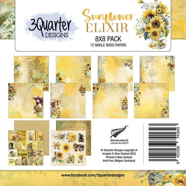 Sunflower Elixir Paper Pack 8" x 8" - RELEASED August 2023